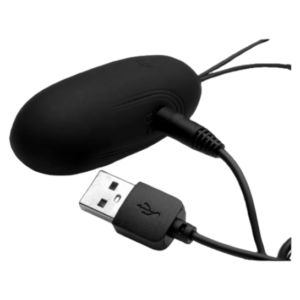 XR Under Control Silicone Vibrating Bullet With Remote Control Rechargeable Black - Imagen 3
