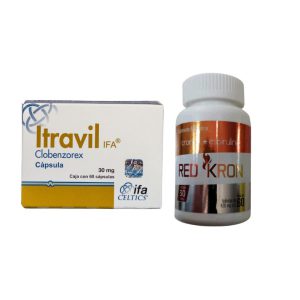 Itravil 30mg 60 cápsulas y Red Kron 60 tabletas