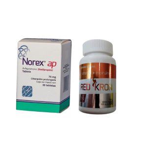 Norex ap 75mg y Red Kron 60 tabletas